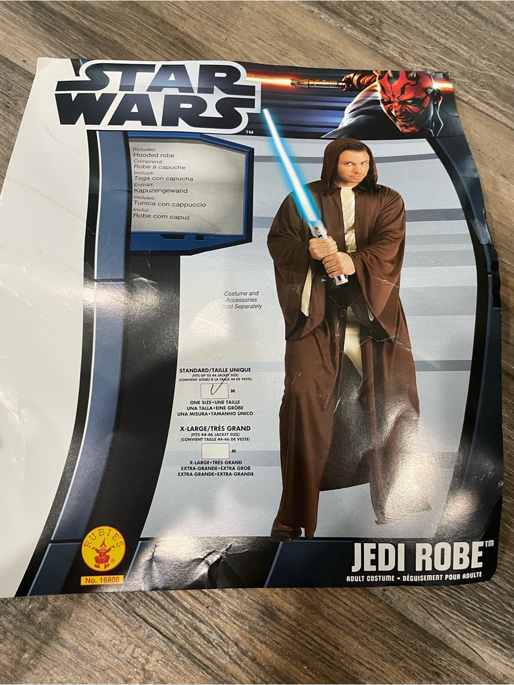 Star Wars Brown Jedi Robe Hooded Costume